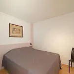 large pleasant studio alcove in center